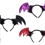 Carnavalsdiadeem met vleugels van een vleermuis