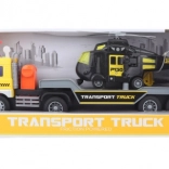 Vrachtwagen met helikopter op batterijen met licht en geluid