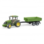 Bruder tractor John Deere met kipper 1:16