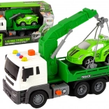 Groene sleepwagen met geluid en lichten