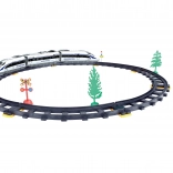 RC-trein met afstandsbediening en spoor 62 × 62 cm