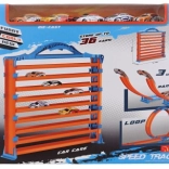 3-in-1 baan met autootjes en garage