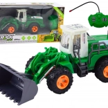 Groene radiografisch bestuurbare shovel met bewegende arm