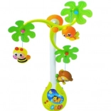 HOLA muziekmobiel voor boven het babybedje met speeldoos en rammelaars