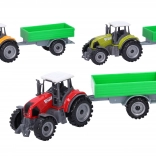 Metalen tractor met aanhanger