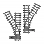Bouwset BLOXO wissels voor treinen en trams RAPPA – set van 2 stuks