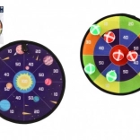 Dubbelzijdig klittenband doelschijf met ballen