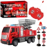 woopie radiografisch bestuurbare brandweerwagen met platform 1:16