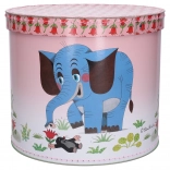 Ronde opbergdoos Molletje en Olifant