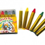 Gezichts- en lichaamsverf – set van 6 stuks