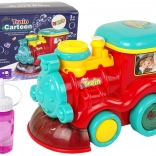 Bubbel-locomotief met lichtjes en geluiden – rood