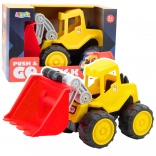 Kinderbouwmachine Graafmachine met Beweegbare Schep geel