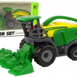 Groene kleine landbouwcombine – speelgoed