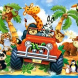 Maxi puzzel 40 stukjes safari CASTORLAND
