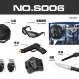 Politieset voor kinderen – zwart