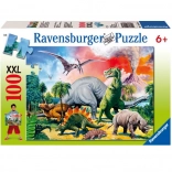 Ravensburger puzzel Tussen de dinosaurussen
