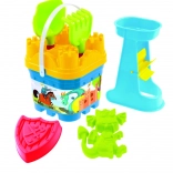 Zandset met kasteel en waterrad