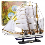 Model decoratief zeilschip fregat wit