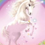 Puzzel Roze Eenhoorn 150 stukjes