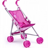Roze sportieve kinderwagen met eenhoorn