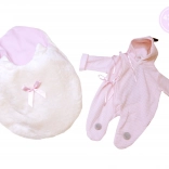 Kleertjes voor pop New Born met dinosaurusontwerp