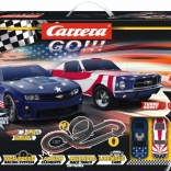 Carrera GO Street Legends racebaan 1:43 met looping en Amerikaanse muscle cars