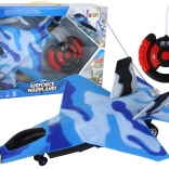 Op afstand bestuurbare jager met geluid- en lichteffecten