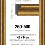 Gouden puzzel lijst 48 × 34 cm ART PUZZLE zonder glas