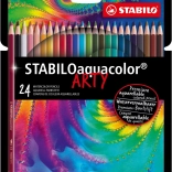 Set van aquarelpotloden Stabilo Aquacolor Arty 24 stuks