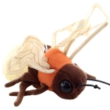 Pluchen glimworm eco friendly 17 cm