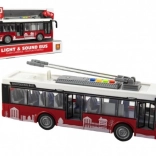 Stadsbus met licht en geluid 1:16, vliegwiel, 28 cm