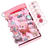 Prachtige meisjes set elastieken en haarclips, set van 24 stuks