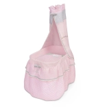 Mobiele poppenwieg met hemel en dekbedje Sophie – DeCuevas