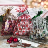 Cellofaan zakje 35x50 cm met sterren