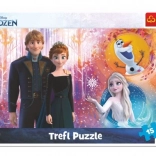 Puzzel Frozen: Gelukkige herinneringen 15 stukjes