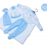 Llorens outfit voor pop New Born 35–36 cm, 3-delige set met dekentje