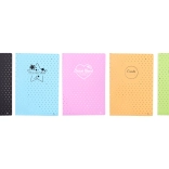 Schrift A4 gelijnd 100 vellen - Stipjes