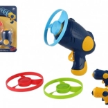 Af te schieten propellers met startpistool, 3 stuks, plastic, mix van kleuren