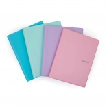 Ringblok A5 Pastelini met plastic hoes