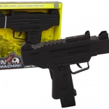 Zwarte speelgoedpistool met geluid en vibraties