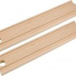Lange rails voor houten treinbanen 23 cm