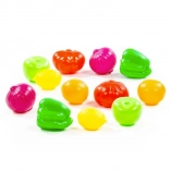 set natuurvoedsel – fruit en groenten 6 cm, 12 stuks