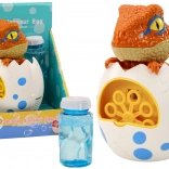 Bellenblaasmachine Dino in ei met navulling