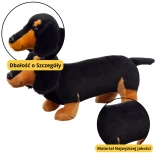 Pluchen knuffel teckel zwart 25 cm