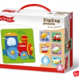Far Far Land Puzzel ZigZag Verkeersmotief met 6 afbeeldingen
