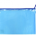 A4-zipmap modr blauw, met gaasversteviging