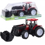 Tractor voor kinderen met voorlader, rood