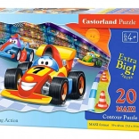 Maxi puzzel 20 stukjes Racing Action – Racing