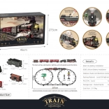 Retro treintje met licht, geluid en rook 207 cm