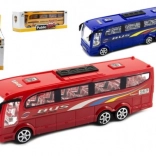 Kunststof bus met vliegwielaandrijving 25 cm, 3 kleuren